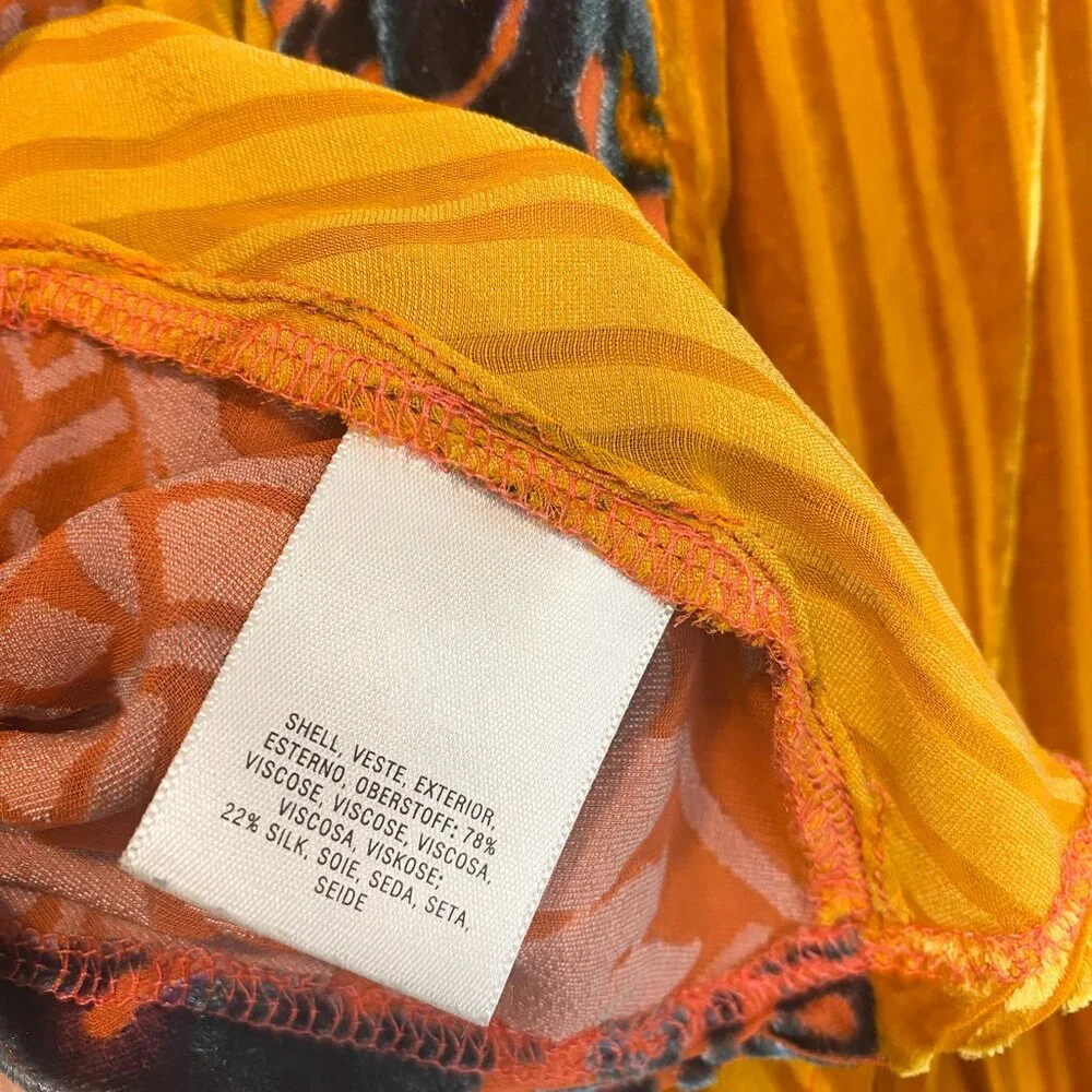 Moulinette Soeurs Velvet Wrap Top by Anthropologie – Size Large - Picture 6 of 14